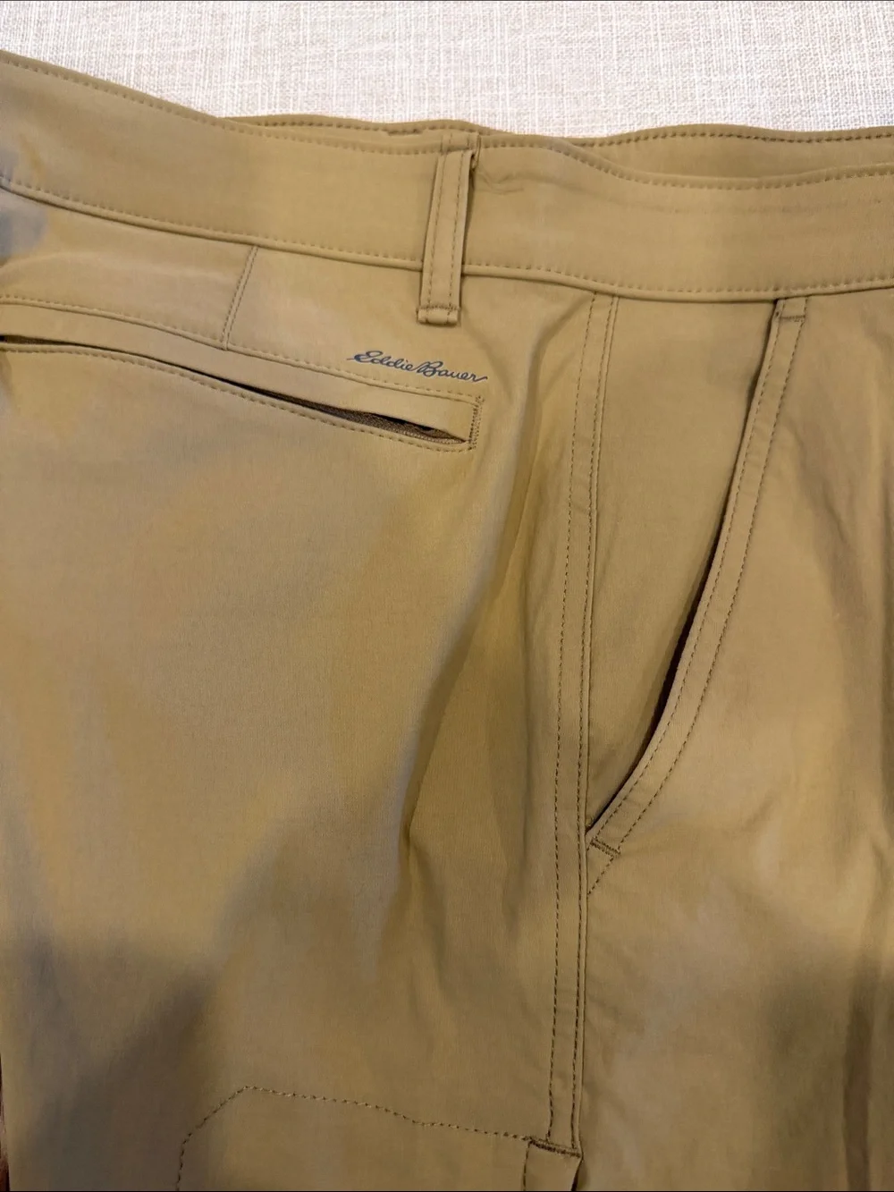 Eddie Bauer Men's Flat-Front Pants in Khaki